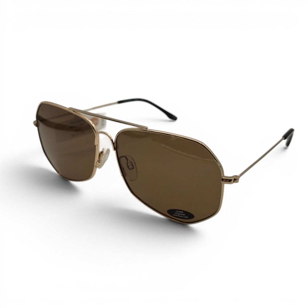 Prive Revaux Unisex Sunglasses Gold Brown The Cuervo Polarized Aviator 59-13-145